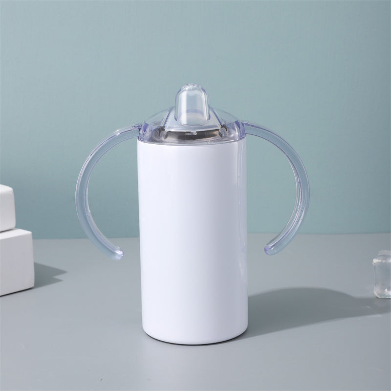 12oz Stainless Steel Sublimation Kids Sippy Cup with Two Types of Lids (25PCS)