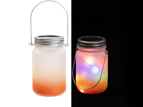 15oz Sublimation Blanks Mason Jar with Lantern Lid and Metal Handle