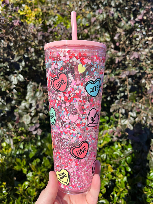 24oz Double Wall Acrylic Snow Globe Tumbler for DIY Customization (20PCS/Case)