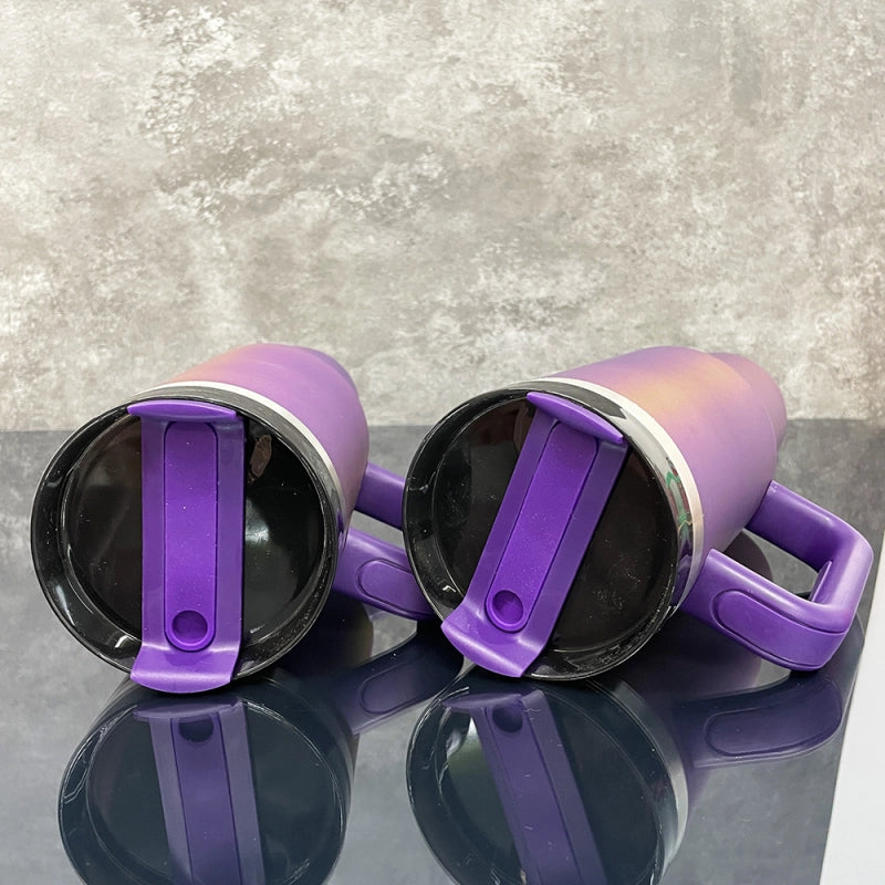 20 Pack USA Warehouse 40oz Power Coated Sliver Plated Dreamy Purple Color Tumblers for Laser Engraving