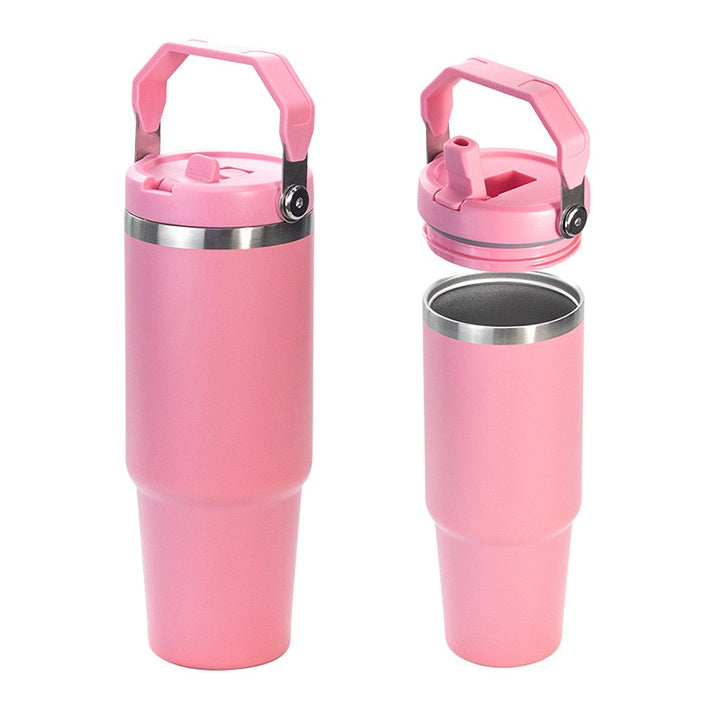 30oz Stainless Steel Sublimation Glossy/Matte Tumbler with Portable Handle (20PCS/Case)