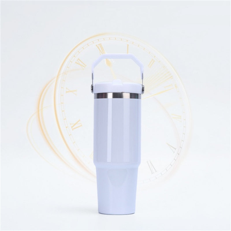 30oz Stainless Steel Sublimation Glossy/Matte Tumbler with Portable Handle (20PCS/Case)