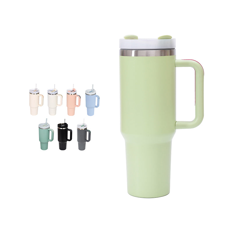 40oz Stainless Steel Stanley Dupe Tumbler 2.0 with Handle for Sublimation (16PCS/Case)