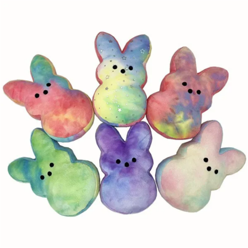 Easter Peeps Plush Bunny Colored Doll Soft Plush Stuffed Toy (20PCS/Pack)