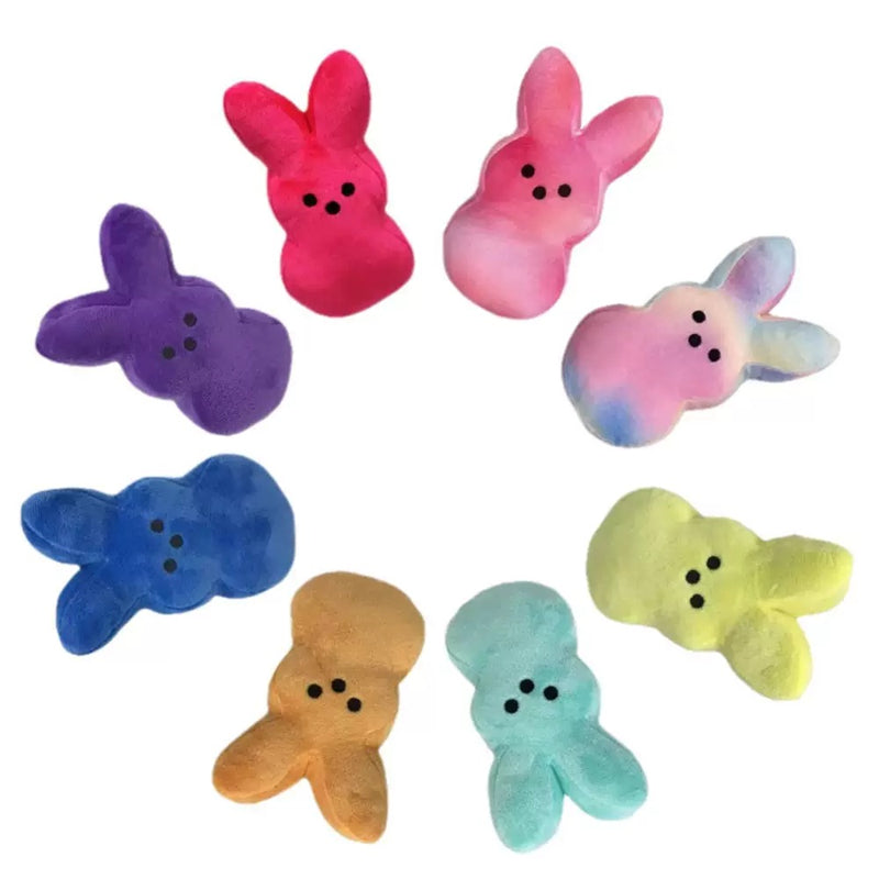 Easter Peeps Plush Bunny Colored Doll Soft Plush Stuffed Toy (20PCS/Pack)