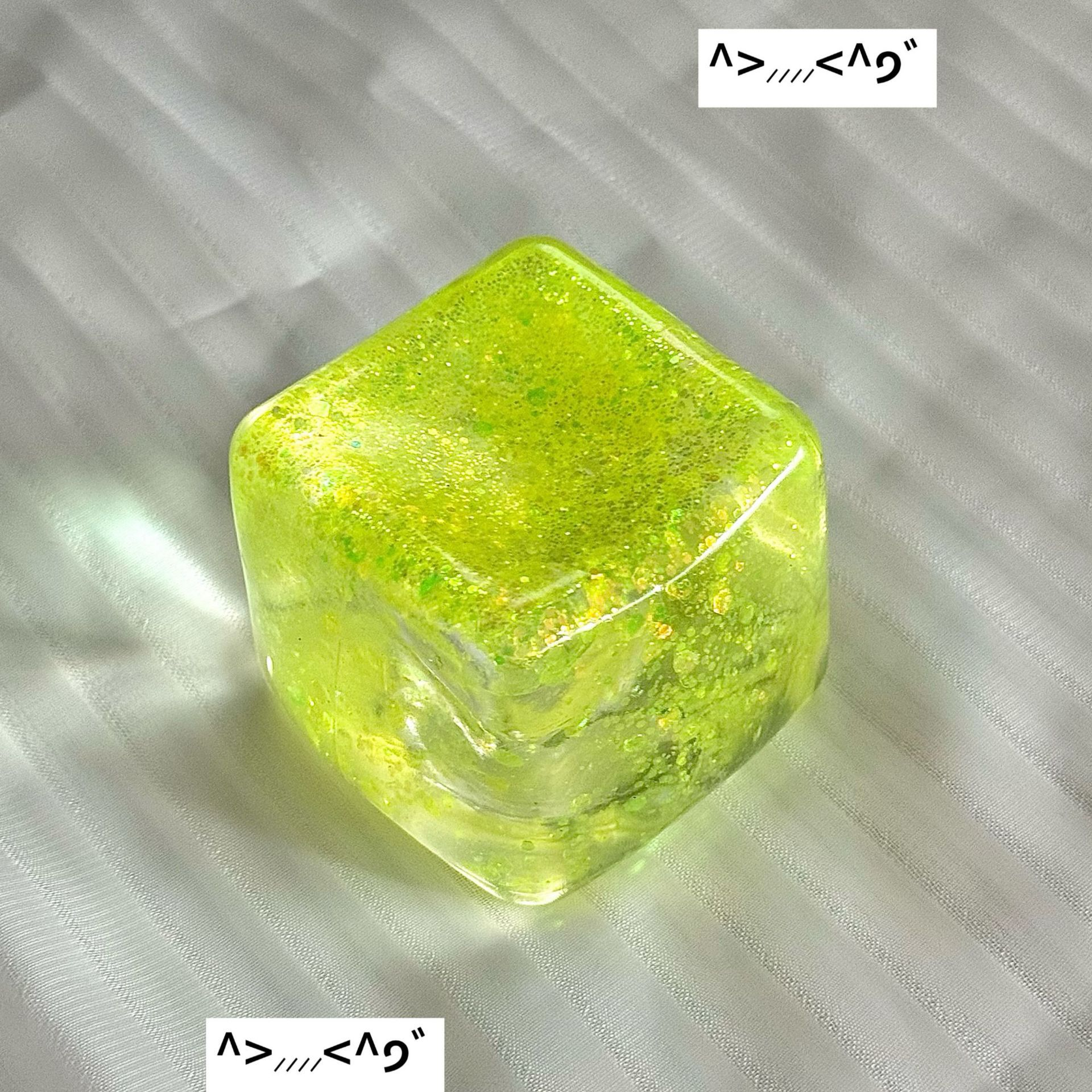 Glitter Squishy Ice Cube Fidget Toy Stress Relief 50pcs