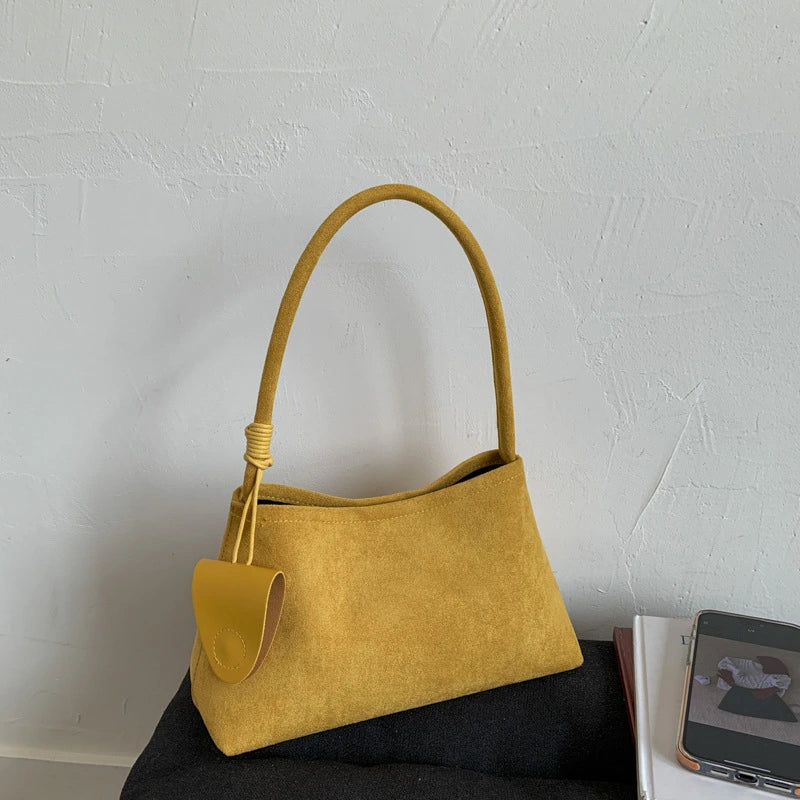 Instagram-Style Niche Design vegan suede Shoulder Bag