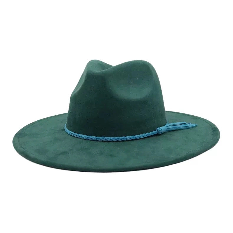 Wide Brim Vegan Suede Blank Cowboy Hat MOQ 30pcs