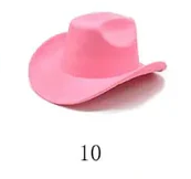 Solid Suede Panama Style Cowboy Hat - Blank & Customizable - Mixed Orders Support