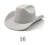 Solid Suede Panama Style Cowboy Hat - Blank & Customizable - Mixed Orders Support