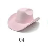 Solid Suede Panama Style Cowboy Hat - Blank & Customizable - Mixed Orders Support