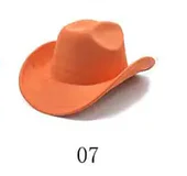 Solid Suede Panama Style Cowboy Hat - Blank & Customizable - Mixed Orders Support