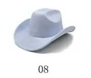 Solid Suede Panama Style Cowboy Hat - Blank & Customizable - Mixed Orders Support