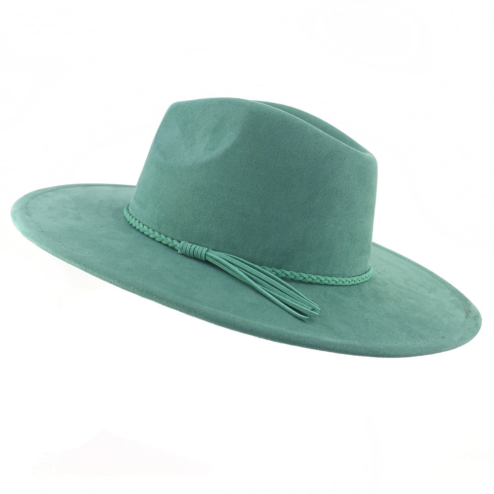 Wide Brim Vegan Suede Blank Hat - Customizable Boho Rancher Fedora - USA MOQ 25PCS
