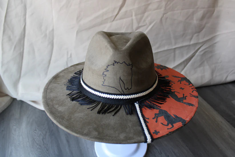 30 pcs Vegan Suede Hat Blank, Hat for Burning, Hat Pyrography, Fedora Hat, Wide Brim Hat, Hat for Engraving