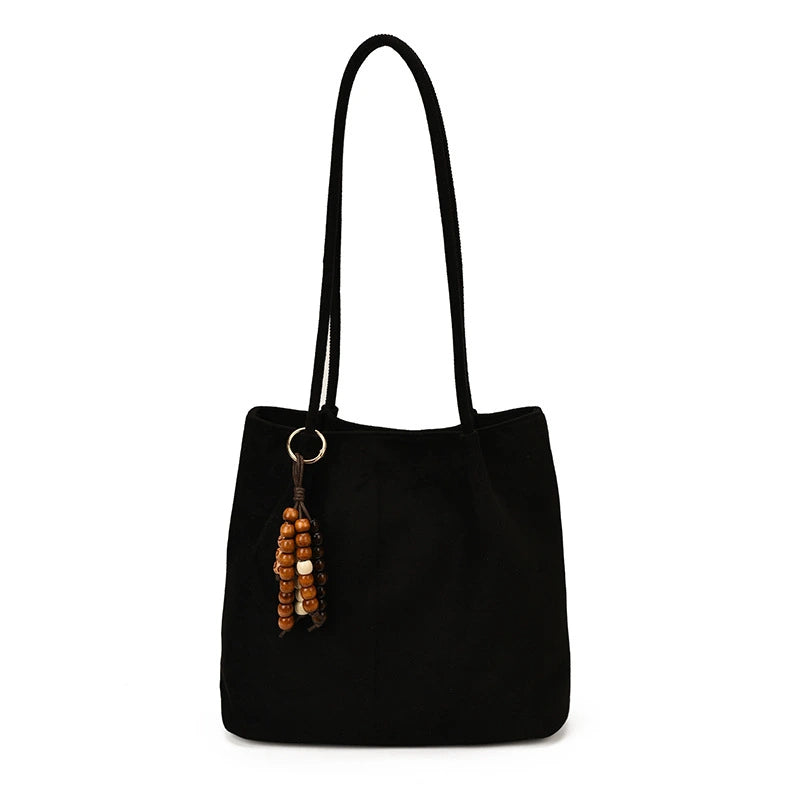 Women's Suede Bag Commuter Tote Bag