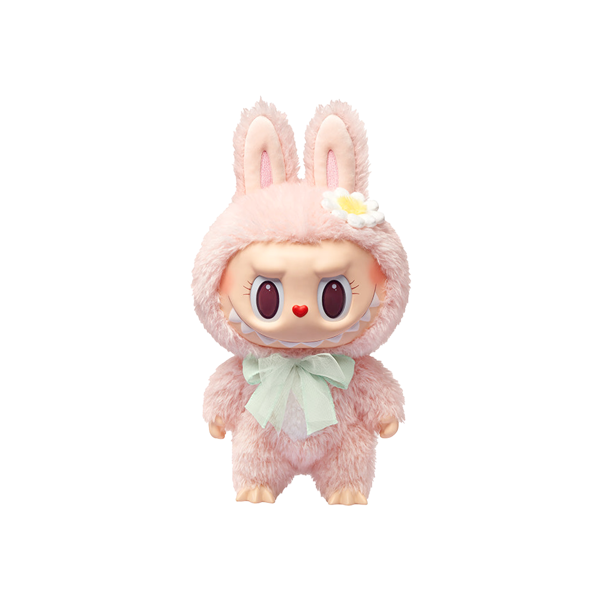 Labubu Mokoko Close to Sweet Vinyl Plush Doll Pendant Keychain Anime Collection Pink Toy Home Decorations