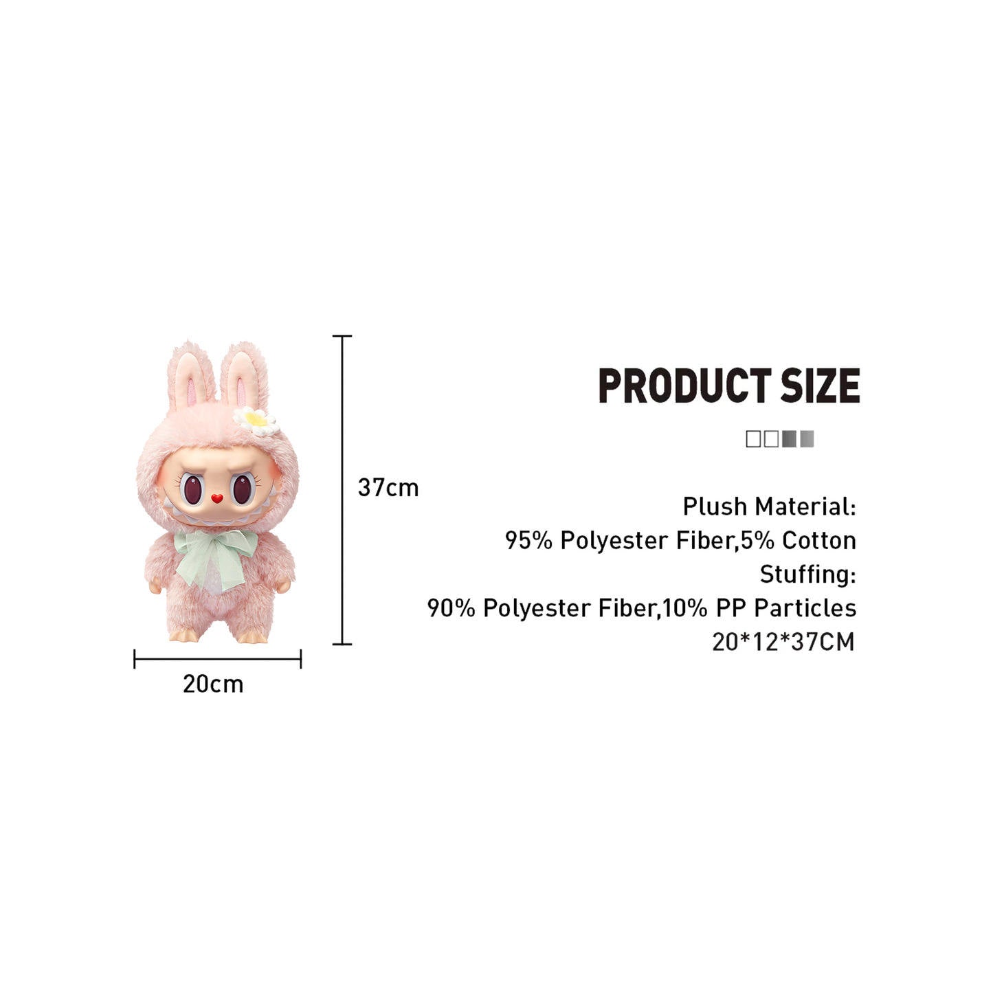 Labubu Mokoko Close to Sweet Vinyl Plush Doll Pendant