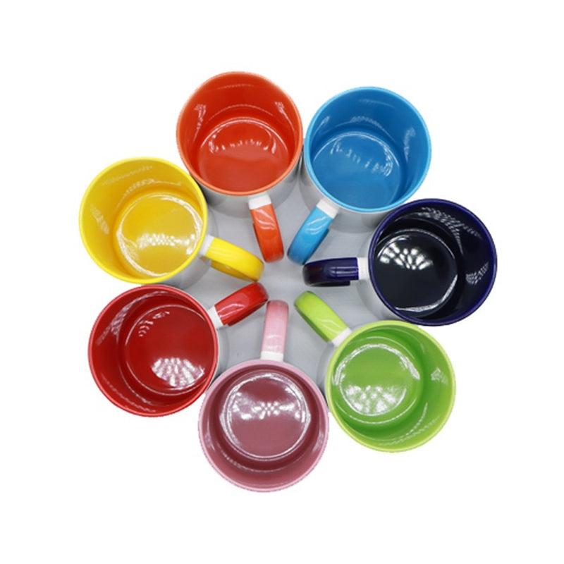 11 15oz Sublimation Blank Ceramic Coffee Mug with Solid Color Inside & Handle (36PCS)