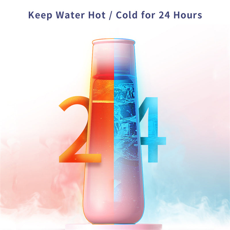 12oz SGUAI M2 Smart Water Bottle Touchscreen Color Display Pomodoro Technique