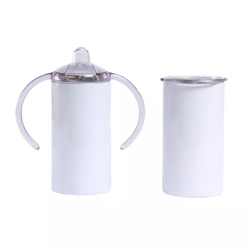 12oz Stainless Steel Sublimation Kids Sippy Cup with Two Types of Lids (25PCS)