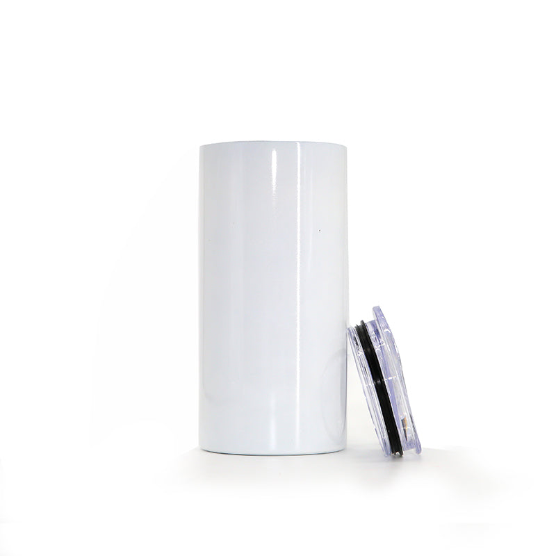 15oz White Stainless Steel Straight Sublimation Blank Tumblers – 25PCS Bulk