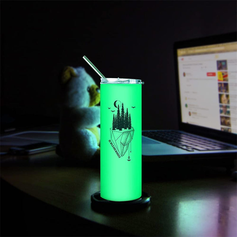 20oz Glow-in-the-Dark Blank Sublimation Tumbler for Wholesale (25PCS Case)