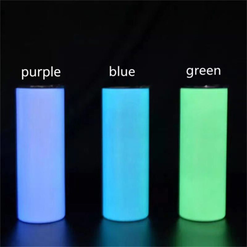 20oz Glow-in-the-Dark Blank Sublimation Tumbler for Wholesale (25PCS Case)