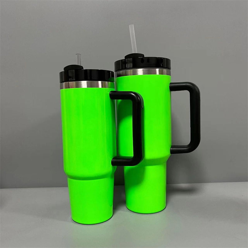 30oz/40oz Fluorescent Sublimation Quencher H2.0 Tumbler with Handle (16PCS/Case)