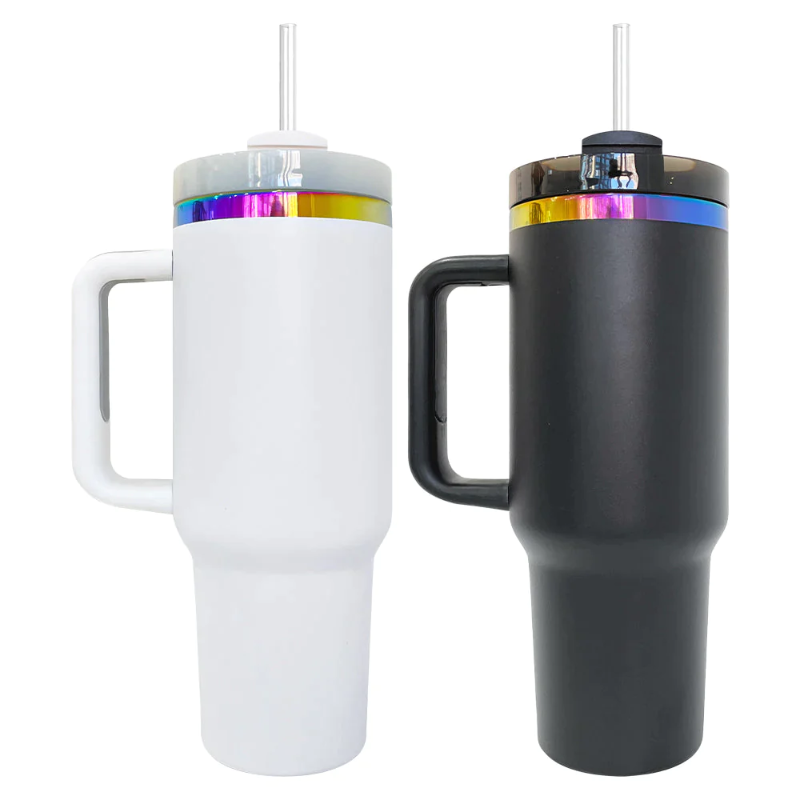 40oz G2 Quencher Tumbler with Rainbow Plating and Powder Coating (16PCS/Case)