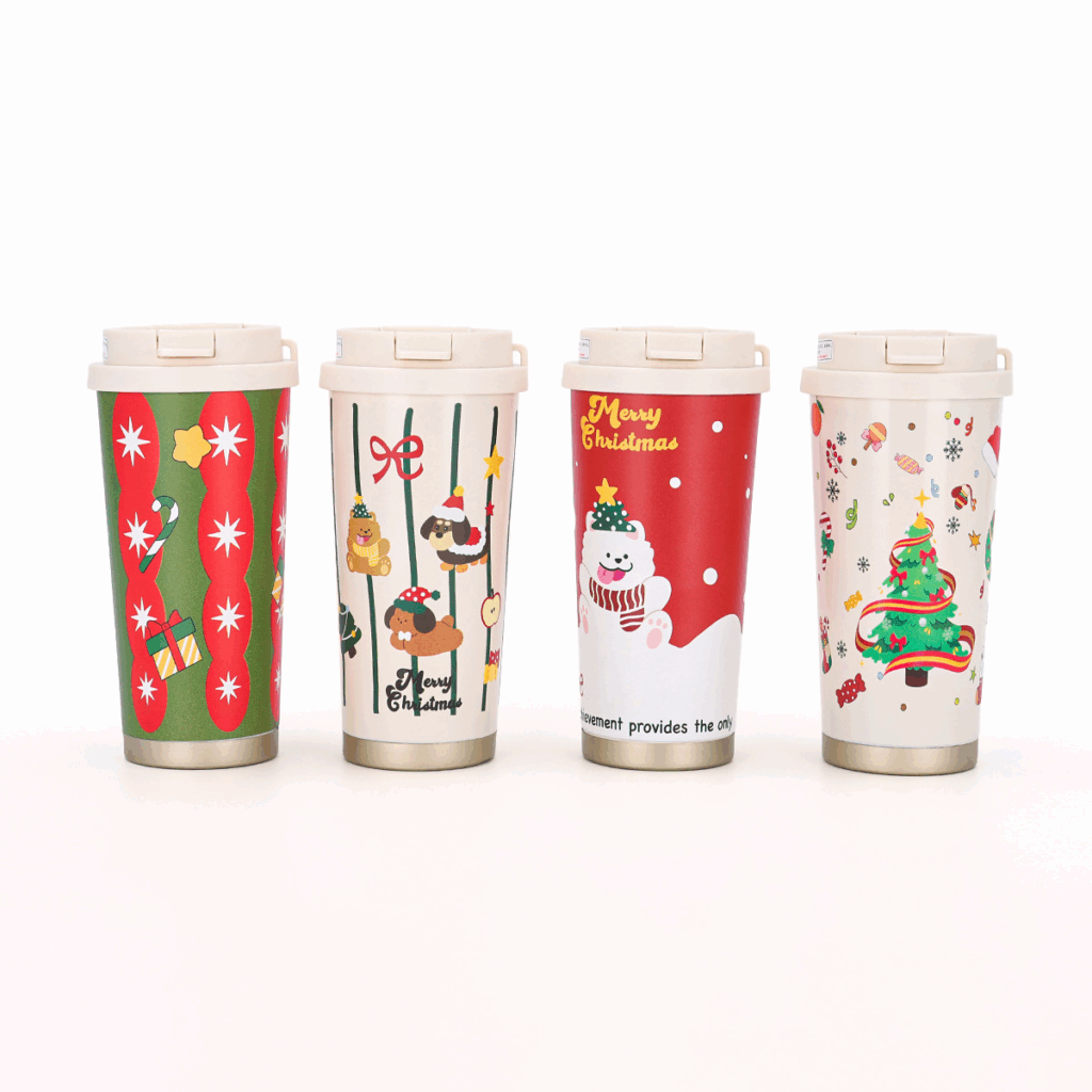 500ml Christmas Stainless Steel Thermos Coffee Mug 25pcs Wholesale | Subler