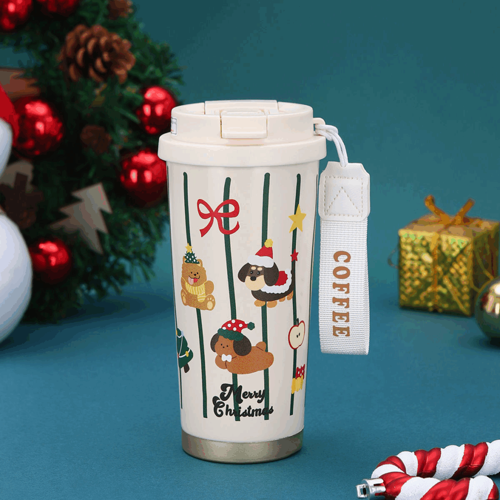 500ml Christmas Stainless Steel Thermos Coffee Mug 25pcs Wholesale | Subler