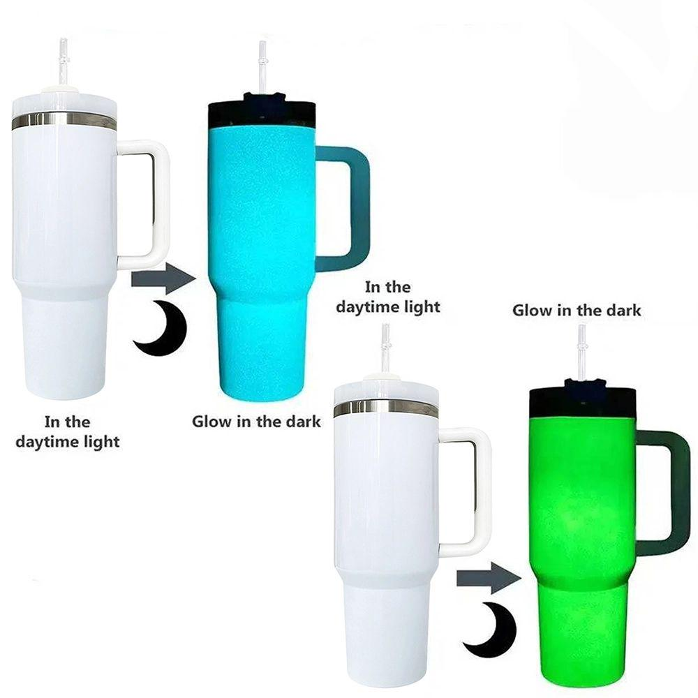 Halloween Parent-child Glow in Dark Leakproof Flip Top Straw Tumbler for Sublimation 25pcs 20oz USA Warehouse