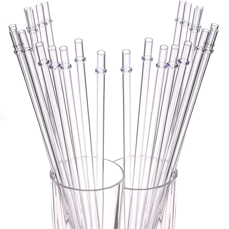 BPA-Free Reusable Acrylic Plastic Straws (50PCS Bulk Set)