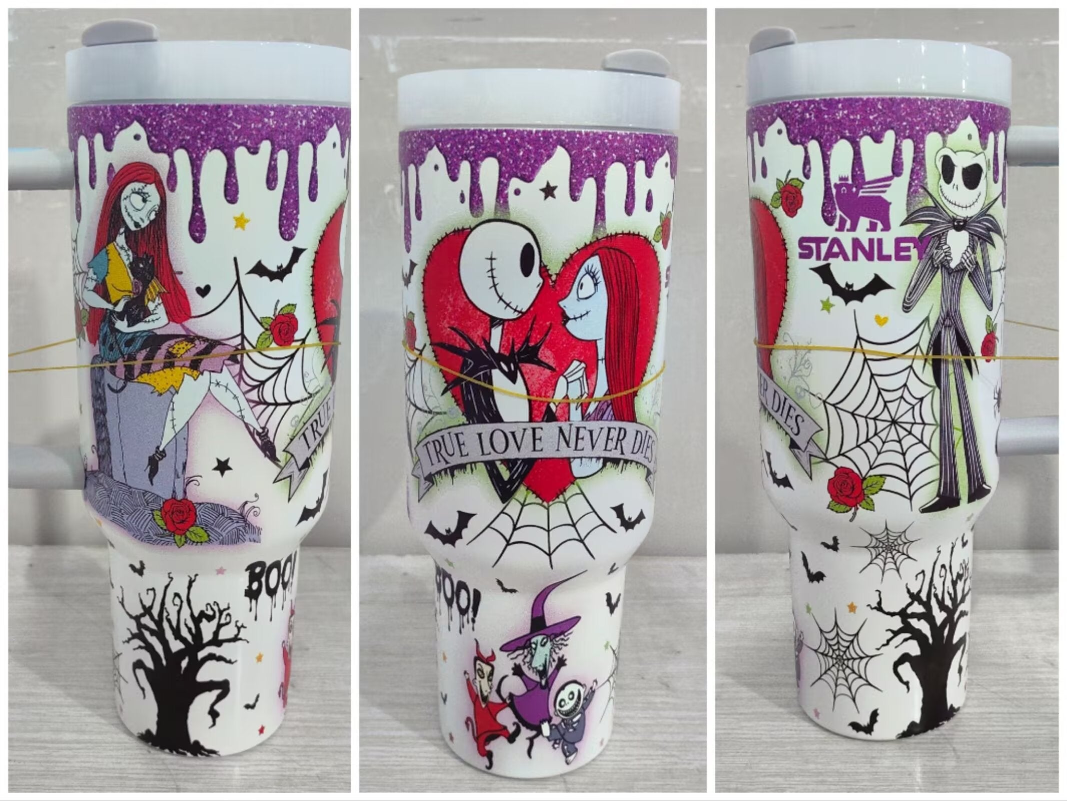 Jack Skellington Halloween Nightmare Glow-in-the-Dark 40oz Tumbler