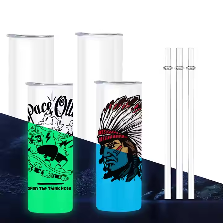 20oz Glow-in-the-Dark Blank Sublimation Tumbler for Wholesale (25PCS/Case)