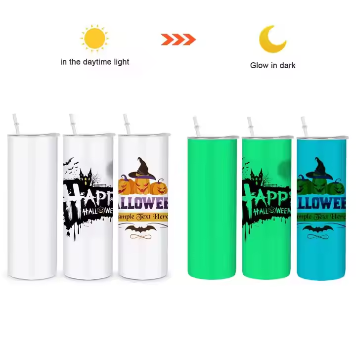 20oz Glow-in-the-Dark Blank Sublimation Tumbler for Wholesale (25PCS/Case)