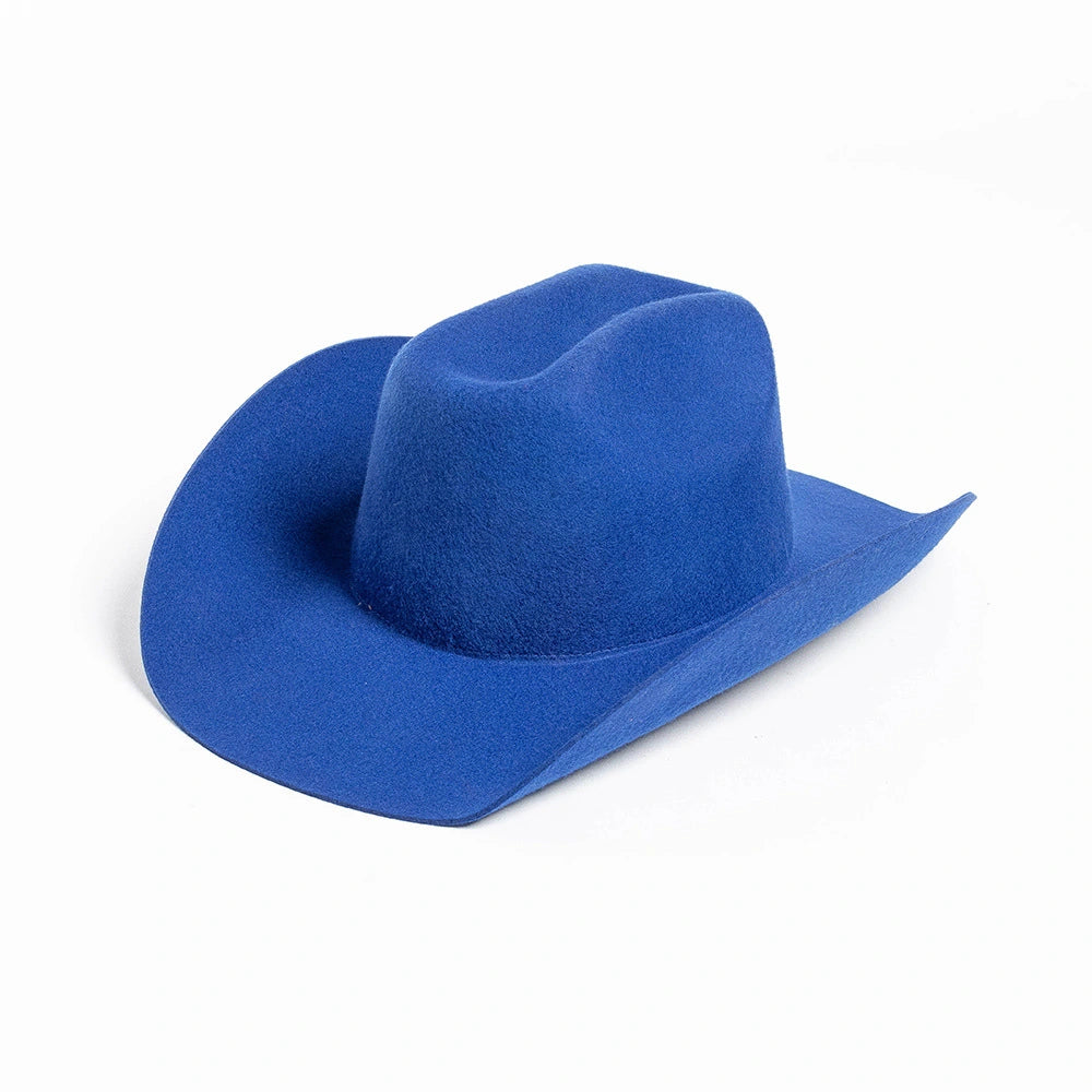 Premium Pure Wool Western Cowboy Hat - Classic Wide Brim Fedora | Wholesale MOQ 20PCS