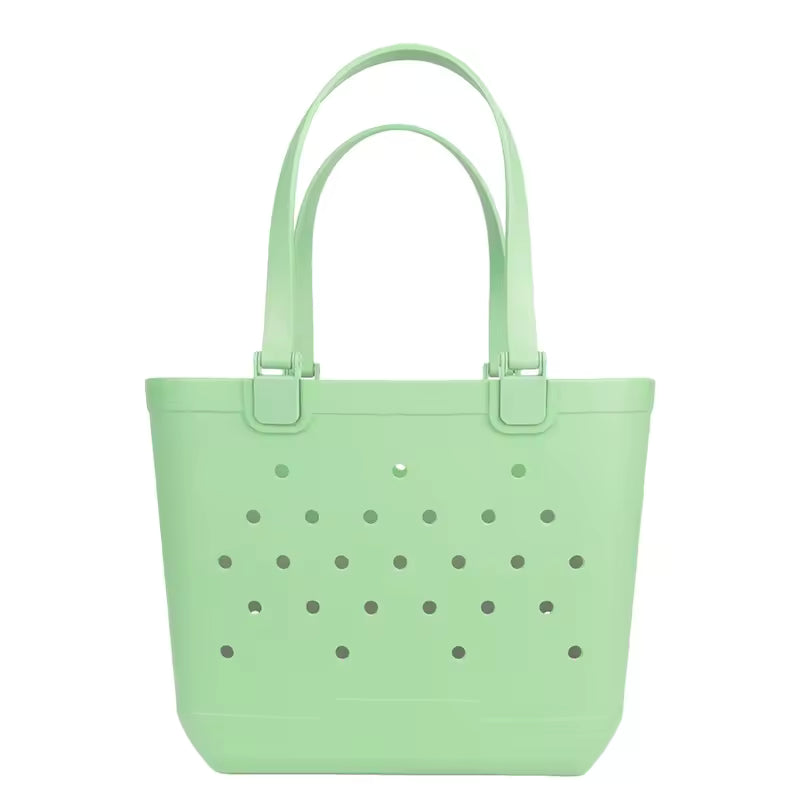 Large Capacity Waterproof EVA Beach Tote Bag – Removable Straps, Durable & Customizable (10PCS))
