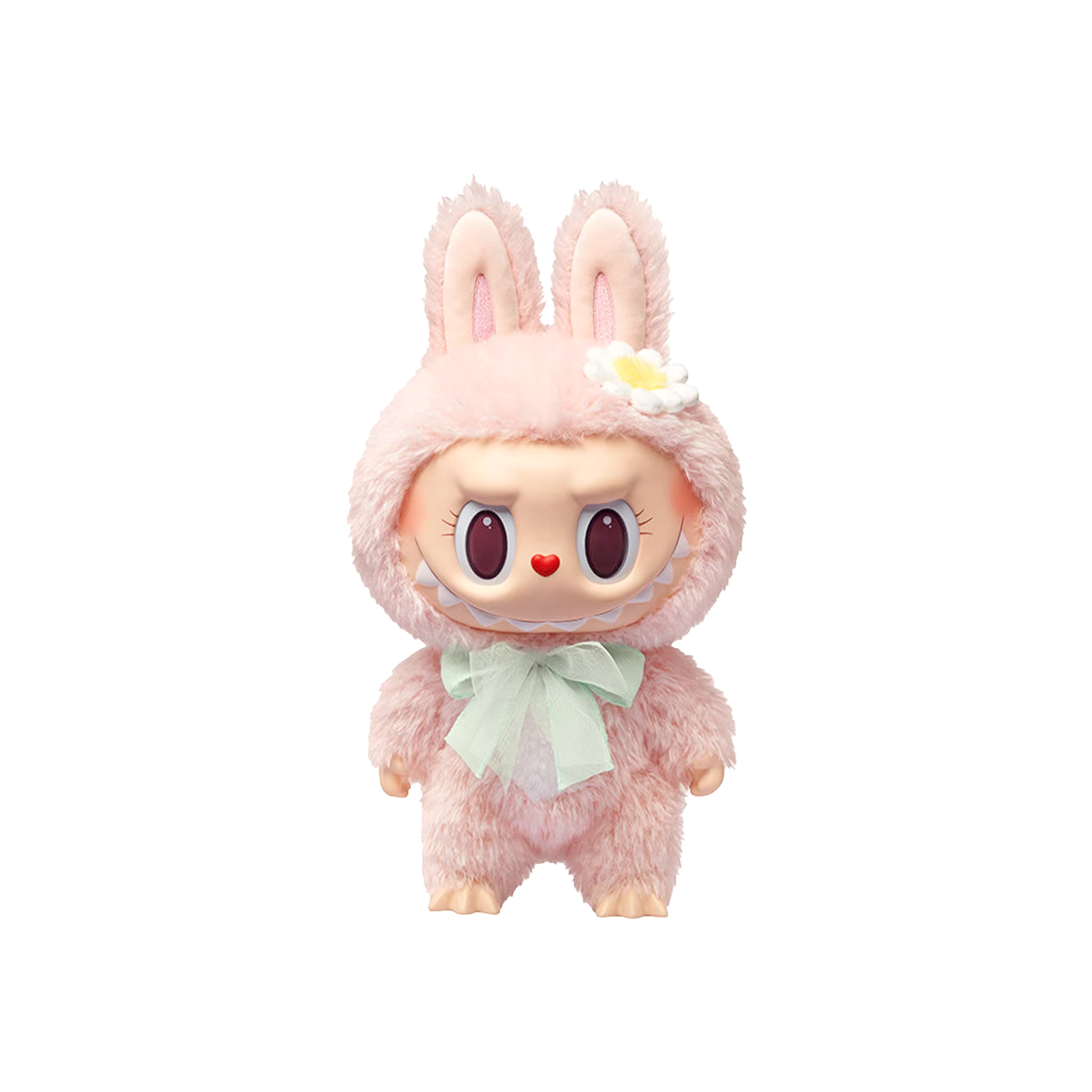 Labubu Mokoko Close to Sweet Vinyl Plush Doll Pendant Keychain Anime Collection Pink Toy Home Decorations