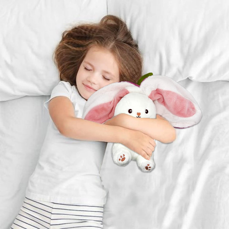 Reversible Bunny Rabbit & Strawberry Plush Pillow Doll for Easter (25PCS)