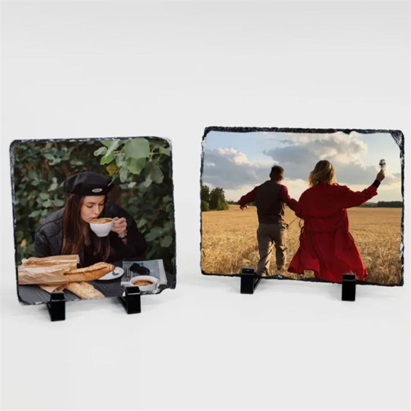 Rock Slate Photo Frame Blanks for Sublimation (15PCS Bulk)