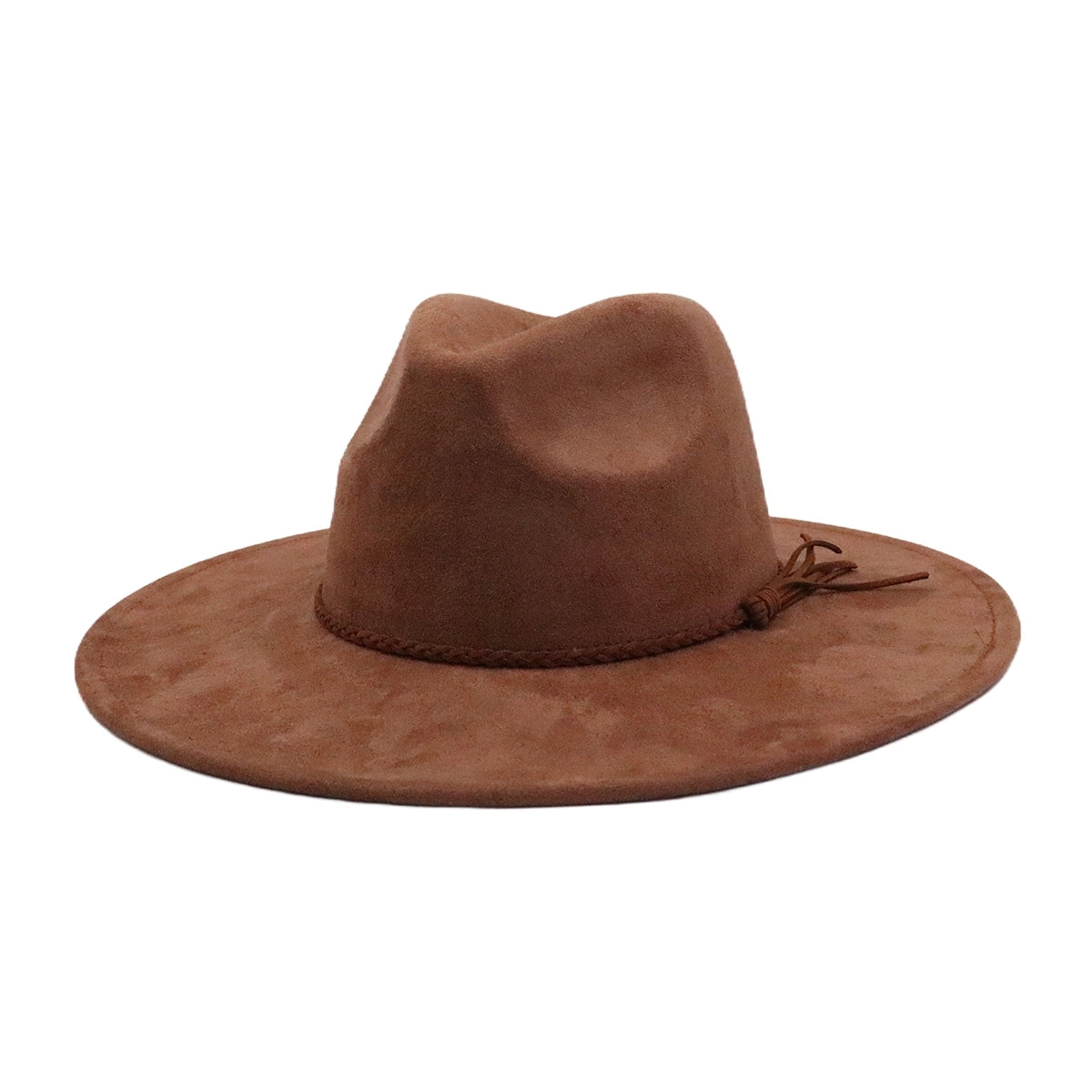 Wide Brim Vegan Suede Blank Cowboy Hat MOQ 30pcs