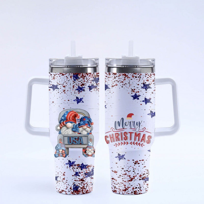 Christmas Gifts 40 oz Tumbler with Handle and Straw Lid 20pcs