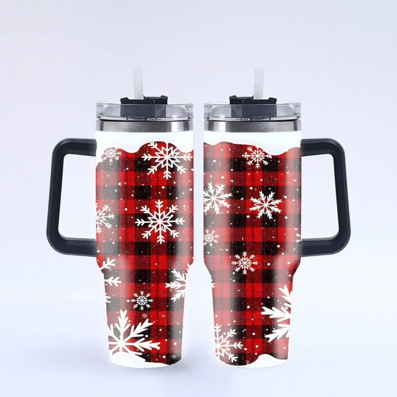 Christmas Gifts 40 oz Tumbler with Handle and Straw Lid 20pcs