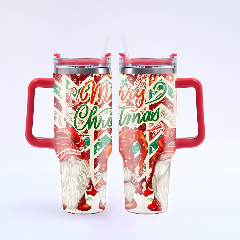 Christmas Gifts 40 oz Tumbler with Handle and Straw Lid 20pcs