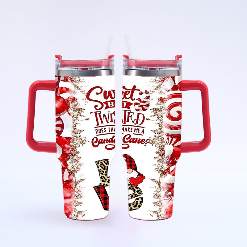 Christmas Gifts 40 oz Tumbler with Handle and Straw Lid 20pcs