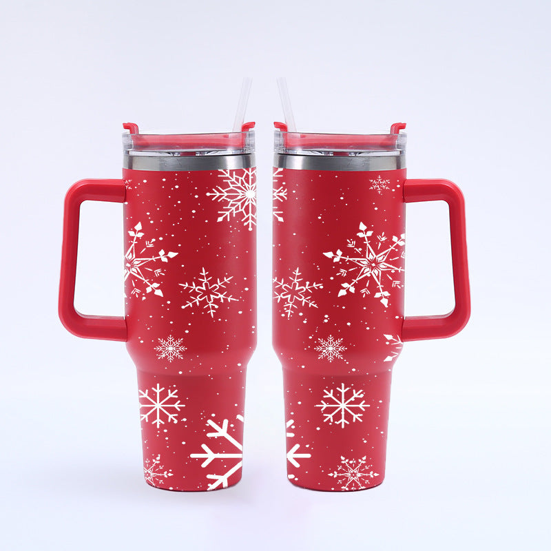 Christmas Gifts 40 oz Tumbler with Handle and Straw Lid 20pcs