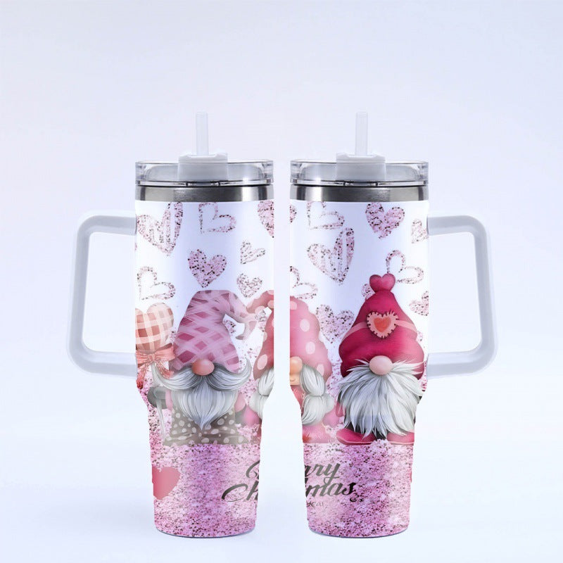 Christmas Gifts 40 oz Tumbler with Handle and Straw Lid 20pcs