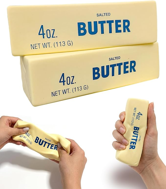 Slow Rising Butter Stick Silicone Squeeze Stress Relief Toy for Adults Children 100pcs